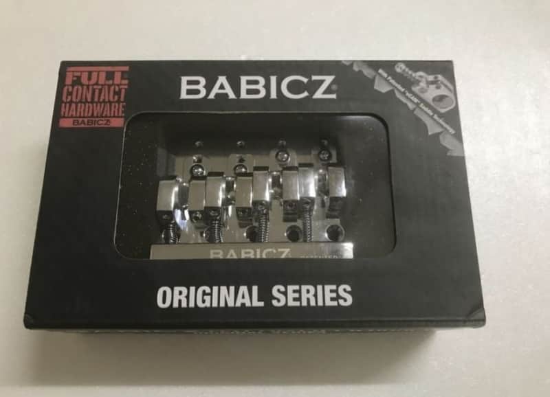 Babicz Full Contact Hardware FCH4CHP 4-String Bass Bridge Chrome w/ Original box & paperwork image 1