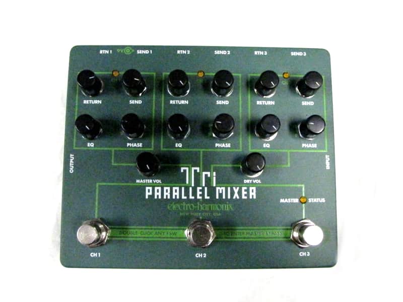 Used Electro Harmonix EHX Tri Parallel Mixer Guitar Effects Pedal image 1