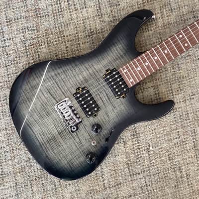 Ibanez AZ24S1F-TKS Standard 2025 in Transparent Black Sunburst image 1