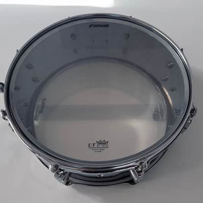 Sonor Force Chrome Snare Drum + $80 RTOM Black Hole Silent Practice Pad image 3
