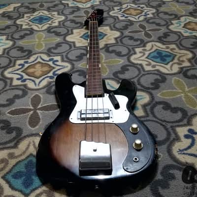 Kent 670 Electric Bass (1960s, Sunburst) image 10