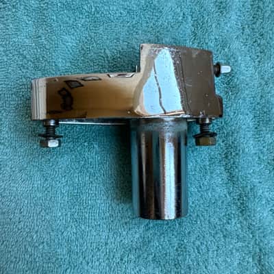 Rogers Tom Drum Mount or Spur bracket - Big R Memriloc XP8 - 1” Lot #oo2 70s - Chrome image 2