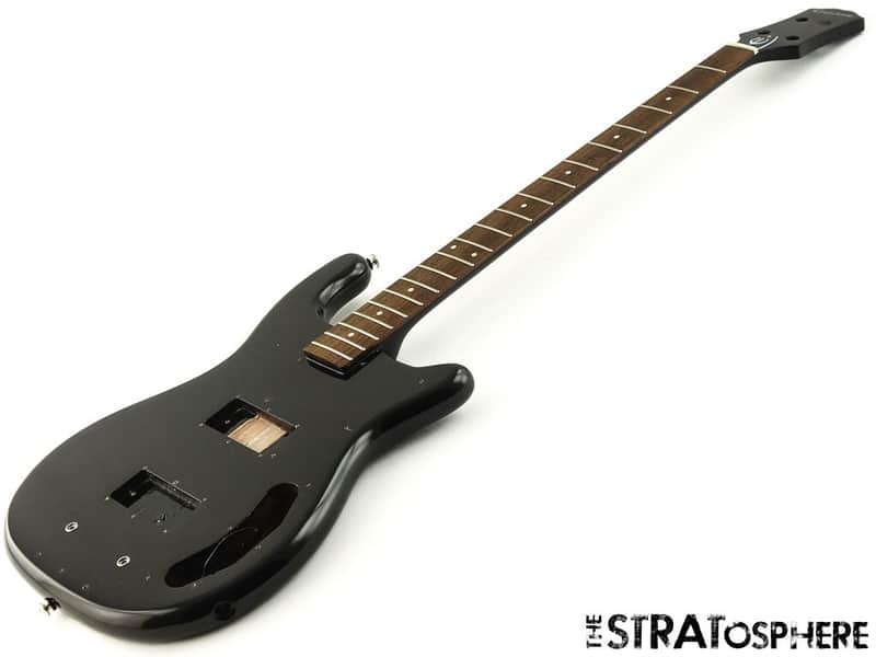 Epiphone Embassy Bass Double Cut BODY + NECK Mahogany Bass Graphite Black image 1