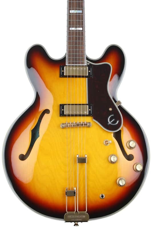 Epiphone Sheraton Frequensator Semi-hollowbody Electric Guitar - Vintage Sunburst image 1
