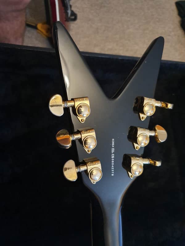 RARE Dean Limited Edition Black Gold ML Trans Black AAA Flame Top