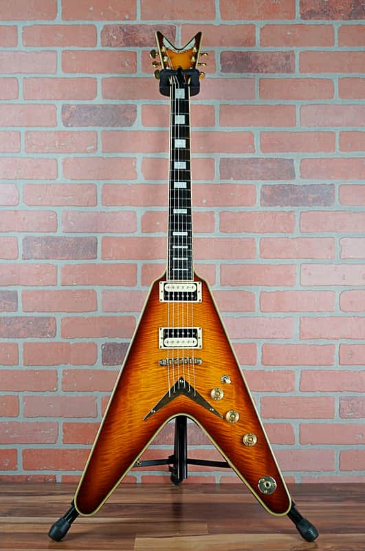 mama　DEAN （KOREA）V79 CUSTOM Dean V 79 Select Flame Top Vintage Sunburst With Matching