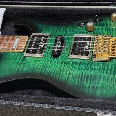 1993 Vintage Ibanez S540FM Royal Green Sunburst MIJ image 20