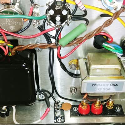 Dynaco ST-70 / Dynakit Stereo 70 Tube Amplifier w/ Evolution 4T Dual Triode Driver, w/ Tubes & Cover image 10