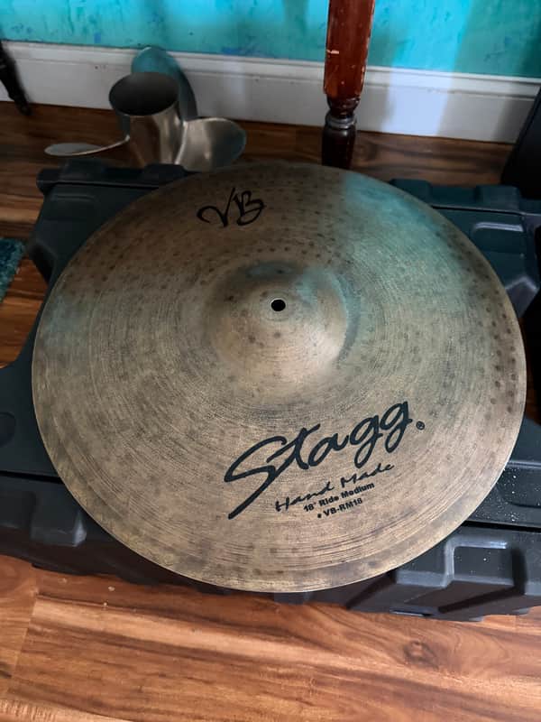 Stagg VB-RM18 Handmade Vintage Bronze B20 alloy 18-inch Medium Ride Cymbal image 1