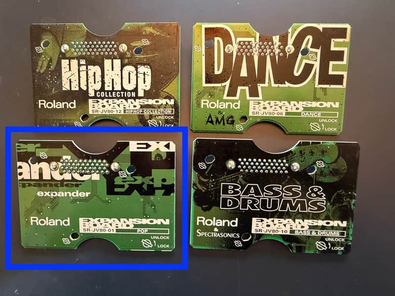 Roland SR-JV80-01 Pop Expansion Board 1990s - Green Bild 1