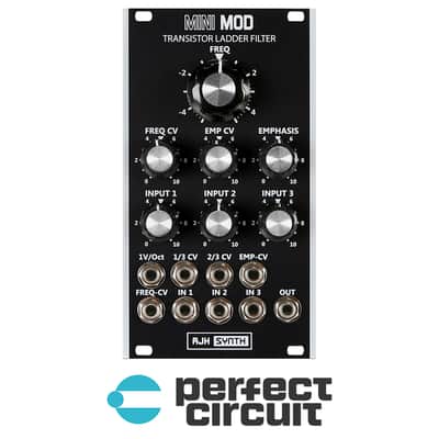 AJH Synth MiniMod Transistor Ladder VCF (Black) [DEMO] image 1
