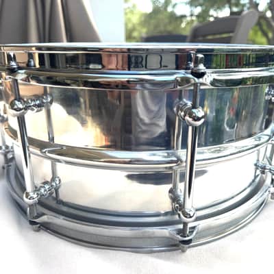 Dunnett Classic 14x6.5 Model 2N Modelling Aluminum Snare Drum 2015 - Chrome image 5