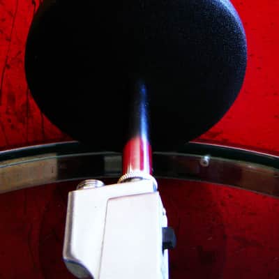 Vintage 1960's Calrad DM-21 dynamic Satin Chrome microphone w desk stand Lafayette Olson Aiwa display repair image 11