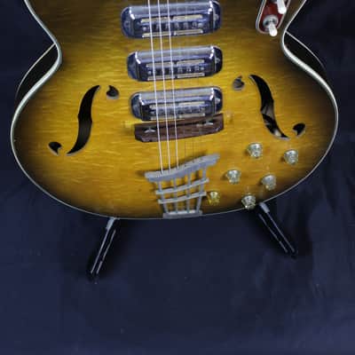 1960's Harmony H75 USA Made Vintage Maple Hollow-Body w/DeArmond & HSC image 3