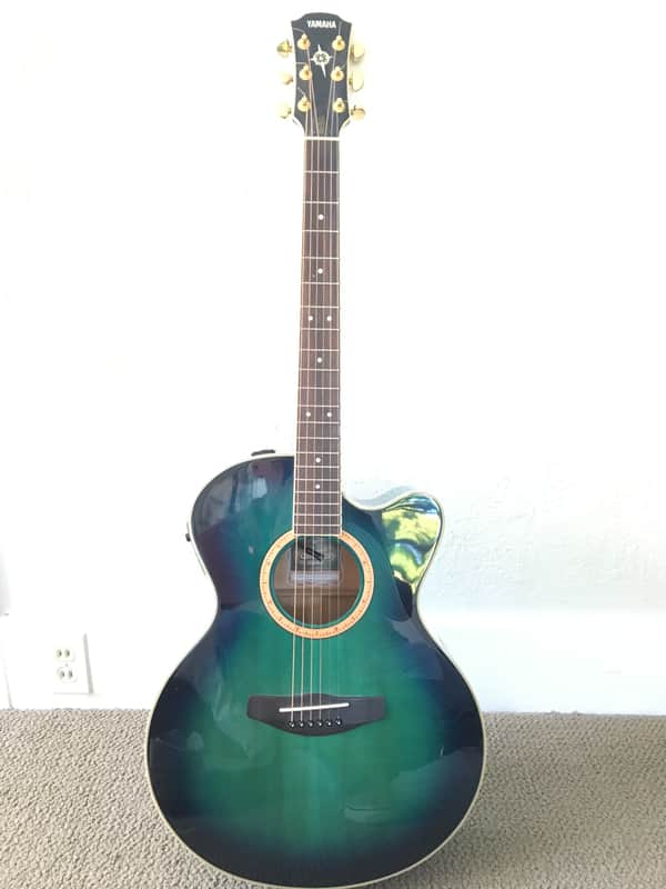 YAMAHA CPX-8 SY アコースティックギター　グリーン　サンバースト Yamaha CPX-8 SY Acoustic/Electric - Lagoon Green | Reverb