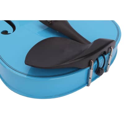 Ozics 4/4 Acoustic Violin Case Bow Rosin Sky Blue image 7