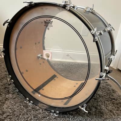 1980s Ludwig Hollywood Drum Set – Original Black Cortex – 6‑Ply Maple – B/O Badges image 4