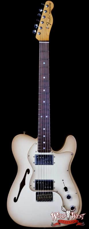 Fender Fender Custom Shop Andy Hicks Masterbuilt 1972 Telecaster Thinline HH Brazilian Rosewood Fingerboard Journeyman Relic Antigua 7.10 LBS (US Only / No International Shipping) 2024 Antigua