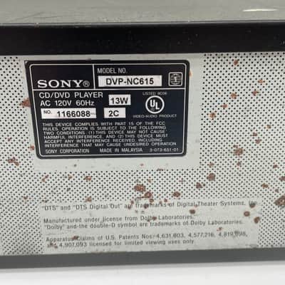 Sony DVP-NC615 5 Disc DVD/CD Carousel Changer Player Black *NO REMOTE TESTED image 5