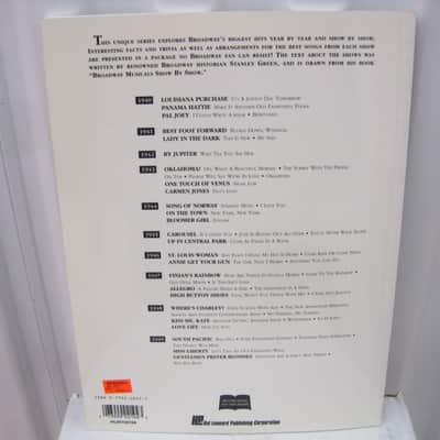 Broadway Musicals Show by Show 1940-1949 EZ Play Today 318 Sheet Music Song Book Easy Piano Keyboard image 2