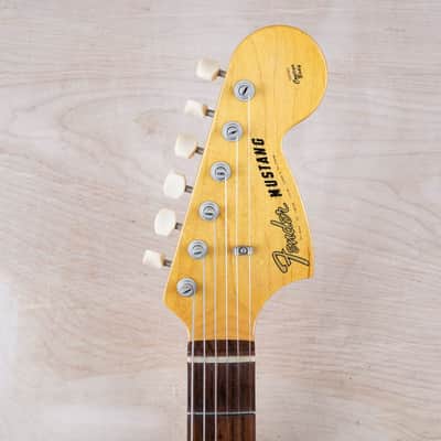 Fender MG-65 Mustang Reissue CIJ 2007 Vintage White US Vintage Grey Bobbin Pickups w/ Bag image 17