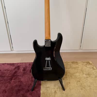 Fender Licensed Warmoth / MJT Stratocaster HSS - Black Nitro Relic image 7