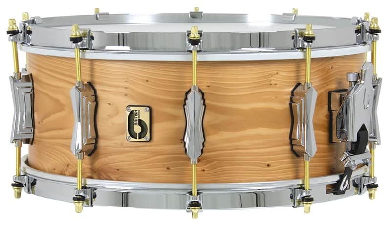British Drum Company ARC-14-60-SN Archer Series Yew Wood 6" x 14" Snare Drum image 1