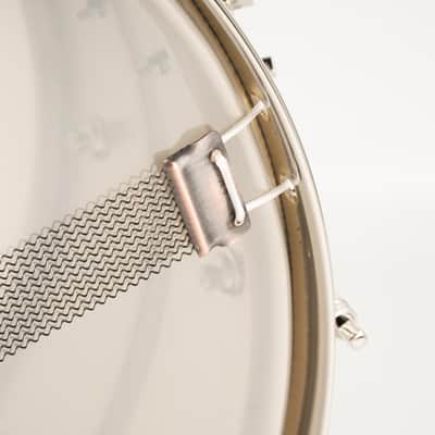 AK Drums Standard Model Nickel Over Brass / Hand Engraved AK Diamonds Pattern 6.5"×14" image 7