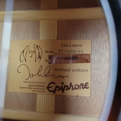 Epiphone EJ-160E John Lennon Limited Edition Factory Second - Sunburst image 16
