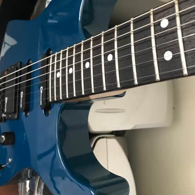 Charvel  (Jackson) CX 692  1992  MIJ - Blue - Dimarzio DP159 FBK Evolution bridge image 8
