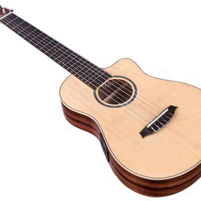 Cordoba Mini II EB-CE Mini Acoustic-Electric Guitar Natural, Amazing Travel Guitar Support Small Biz image 4