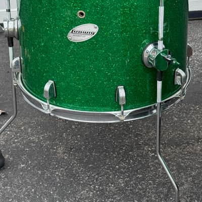 Ludwig Accent CS Green Sparkle 4 Piece Shell Pack Drum Set image 7