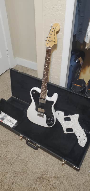DISCONTINUED ARCTIC WHITE - Fender Chris Shiflett Artist Series Signature Telecaster Deluxe 2013 - 2015 - Arctic White
