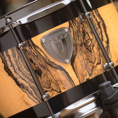 VARUS CUSTOM DELUXE 5 PIECE DRUM KIT, MAHOGANY SHELLS, ROYAL EBONY VENEER image 15