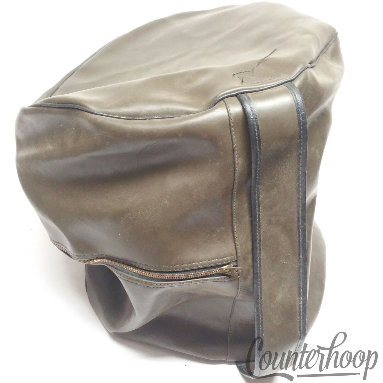 Ludwig Leather Fabric 14x14" Floor Tom Drum Case Soft Shell Vintage 60s Serval* — main photograph