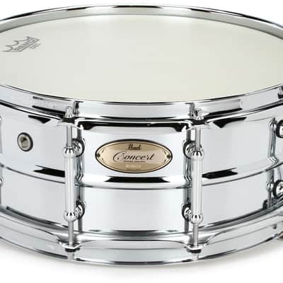 Pearl Concert Steel Snare Drum - 5.5-inch x 14-inch - Chrome image 1
