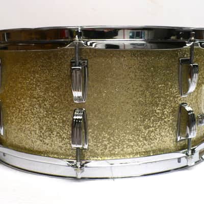 Ludwig Model 902PC 6 1/2" x 14" Symphonic Snare Drum / Sparkling Silver Pearl 1967 image 4