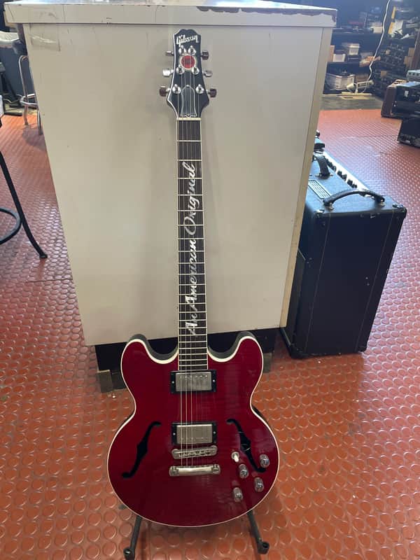 Gibson ES336 Lucky Strike archtop electric Early 2000,s - Cherry flame image 1