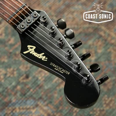 1985 Fender Boxer Series Stratocaster ST-555 All Black Made in Japan image 7