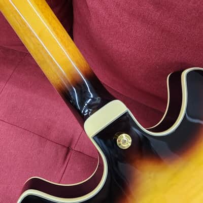 Ibanez AS93FM-AYS 5B-05 - Flame maple sunburst semi hollow body electric guitar image 10