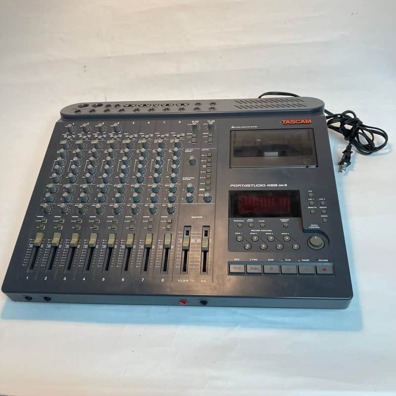 TASCAM Portastudio 488 Pro Serviced, w New Belt + C Gear! Clean! MKII 8-Track Cassette Recorder 1990s - Gray image 1