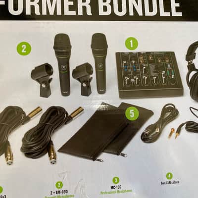 Mackie perfbund Performer Bundle w/ Mixer and Microphones Black image 4