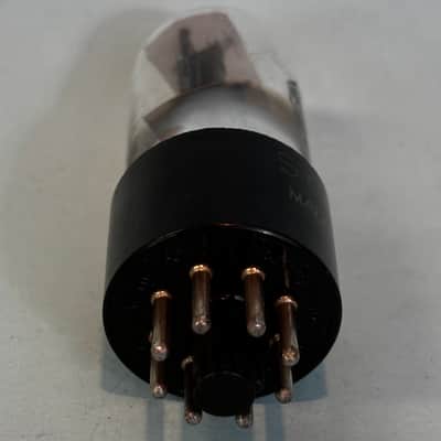 1951 Sylvania 6SN7GT Vintage Black Plate Chrome Base Tube! T550 image 6