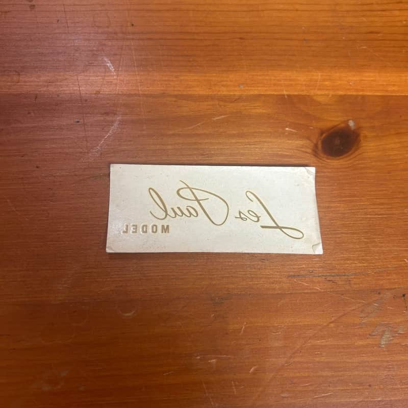 1950's-60's Gibson Les Paul Model Gold Headstock Logo N.O.S. image 1