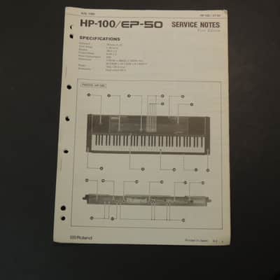 Roland HP-100 / SP-50 Service Notes [Three Wave Music]