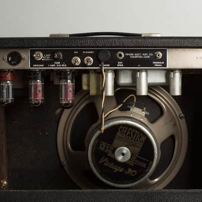 Fender  Deluxe AA763 Tube Amplifier (1964), ser. #A-01481. image 6
