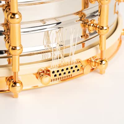 AK Drums Nickel Over Brass Dresdner Type Orchestra Model / Nickel Plated DeLuxe repro Copper Finish 5"x14" image 3