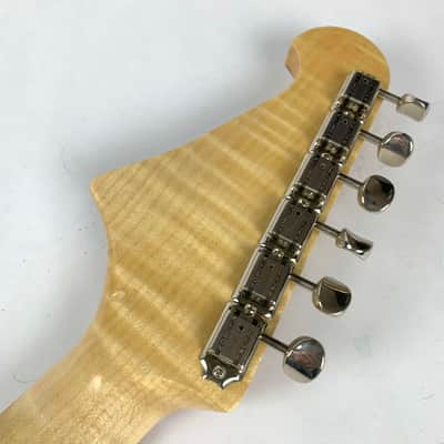 Oswald Thinline S-Style Guitar - Trans Grey Hand Made Netherlands W Hard Shell case image 5