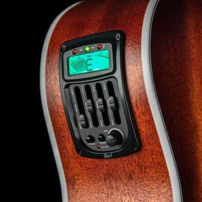 Cort GAMEDXMOP Grand Regal Acoustic Electric Cutaway Guitar. Open Pore Mahogany B-Stock image 12