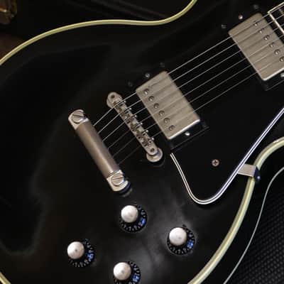 2000 Gibson Custom Shop 68 Authentic Les Paul Custom Electric Guitar Black Ebony w/ Nickel Hardware + OHSC image 4